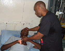 Ejike Foundation Community Outreach - Visiting and Consoling the Sick at the Hospital